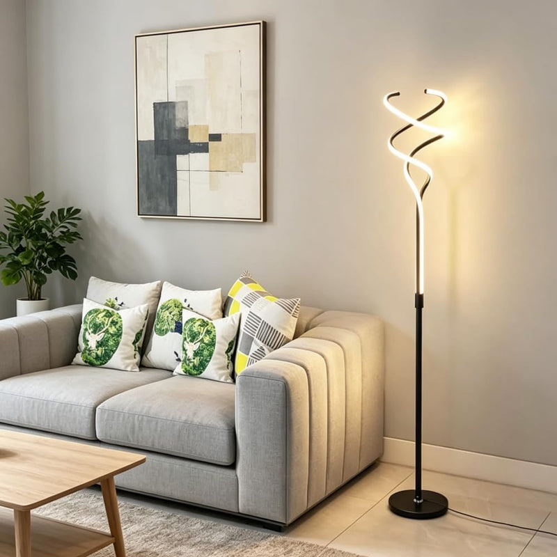 Floor Lamps for Living Room Spiral Dimmable Lamp