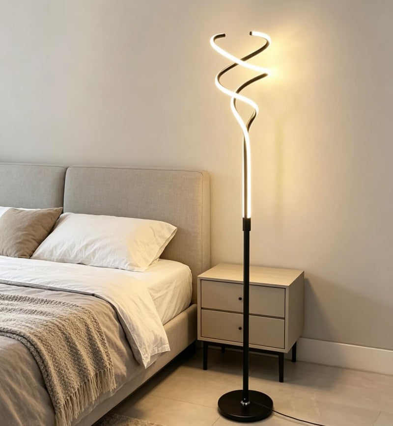 Floor Lamps for Living Room Spiral Dimmable Lamp