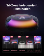 Floor Lamps Tri-Zone Independent Rgbic Ripple Lighting Lamp