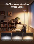 Floor Lamps Tri-Zone Independent Rgbic Ripple Lighting Lamp