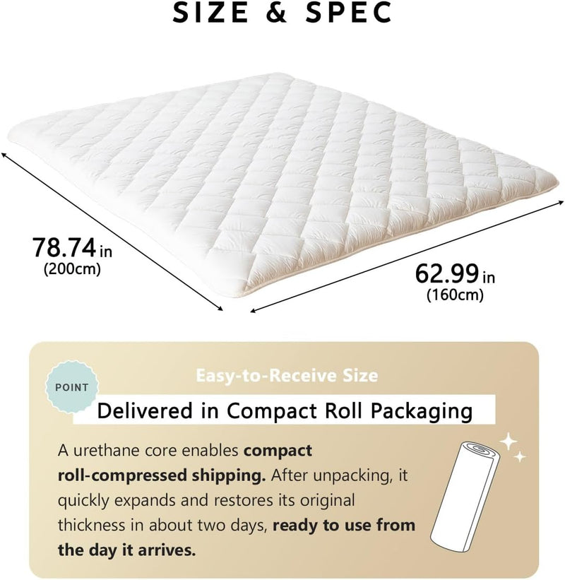 Floor Mattress Futon Classe Made in Japan Foldable