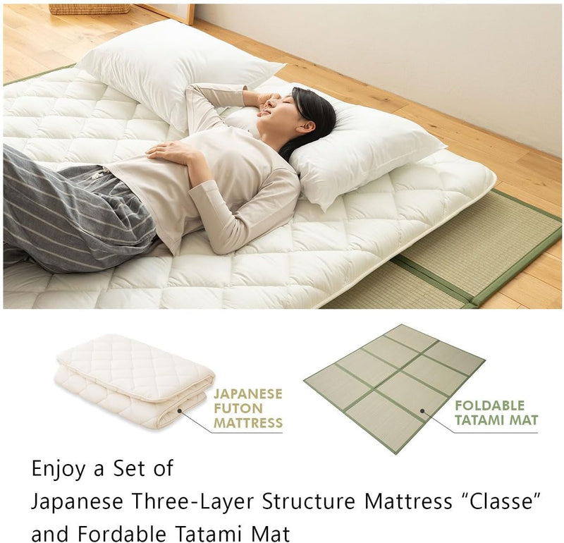 Floor Mattress Futon Classe Made in Japan Foldable