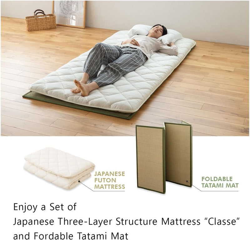 Floor Mattress Futon Classe Made in Japan Foldable