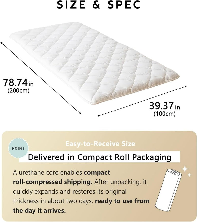 Floor Mattress Futon Classe Made in Japan Foldable