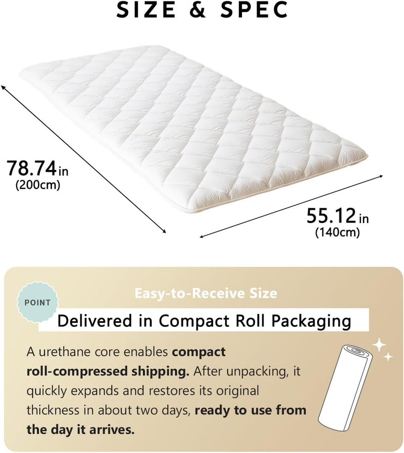 Floor Mattress Futon Classe Made in Japan Foldable