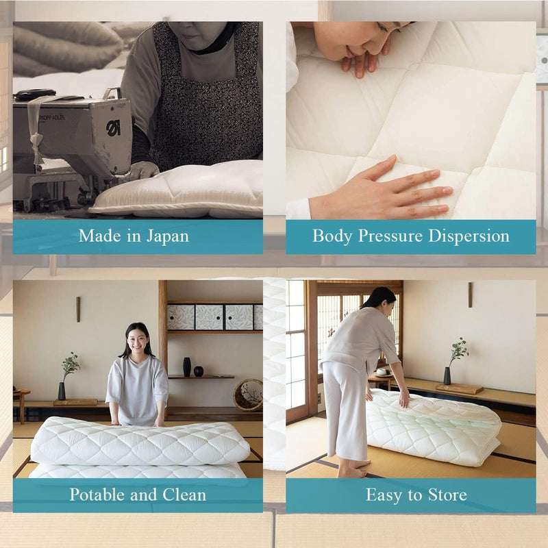 Floor Mattress Futon Classe Made in Japan Foldable