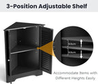 Floor Storage Cabinet Multipurpose Corner Shelf with Double