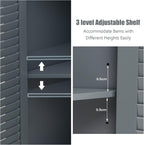 Floor Storage Cabinet Multipurpose Corner Shelf with Double