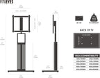 Floor TV Stand for 32-65 Inch Tvs Beech