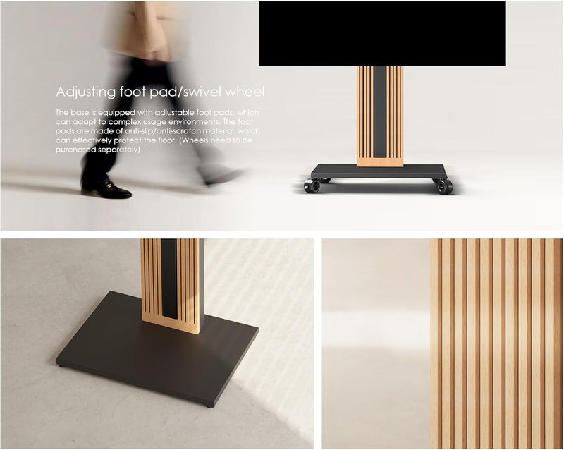 Floor TV Stand for 32-65 Inch Tvs Beech