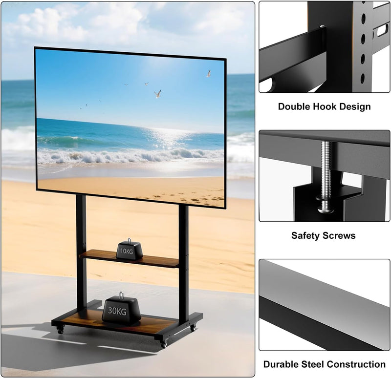 Floor TV Stand for 40-100 Inch Tvs Living Room