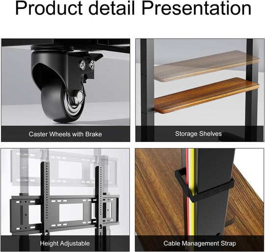 Floor TV Stand for 40-100 Inch Tvs Living