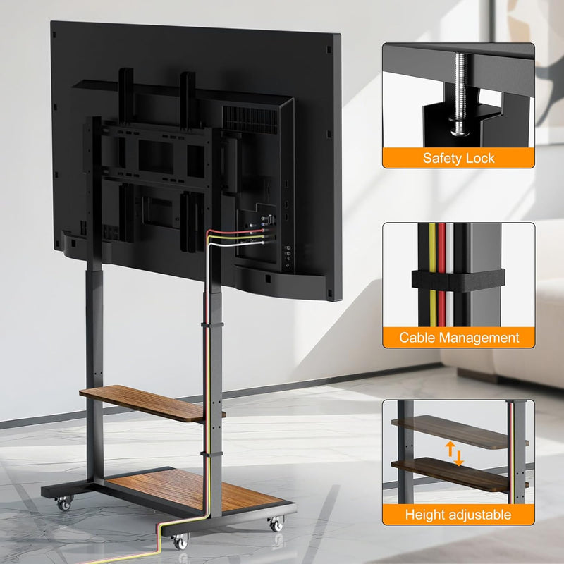 Floor TV Stand for 40-100 Inch Tvs Living Room