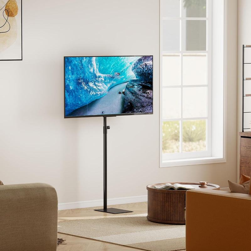 Floor TV Stand Swivel Universal Tall Adjustable Height