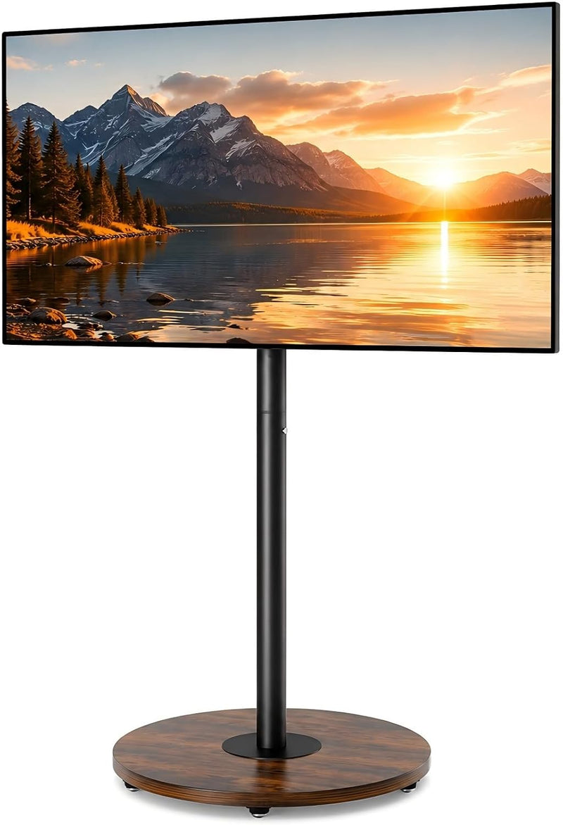 Floor TV Stand with Hidden Wheels 40–75 Inch