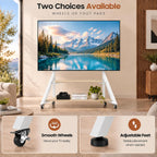 Floor TV Stand with Shelves