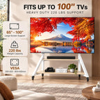 Floor TV Stand with Shelves