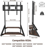 Floor TV Stand with Wheels