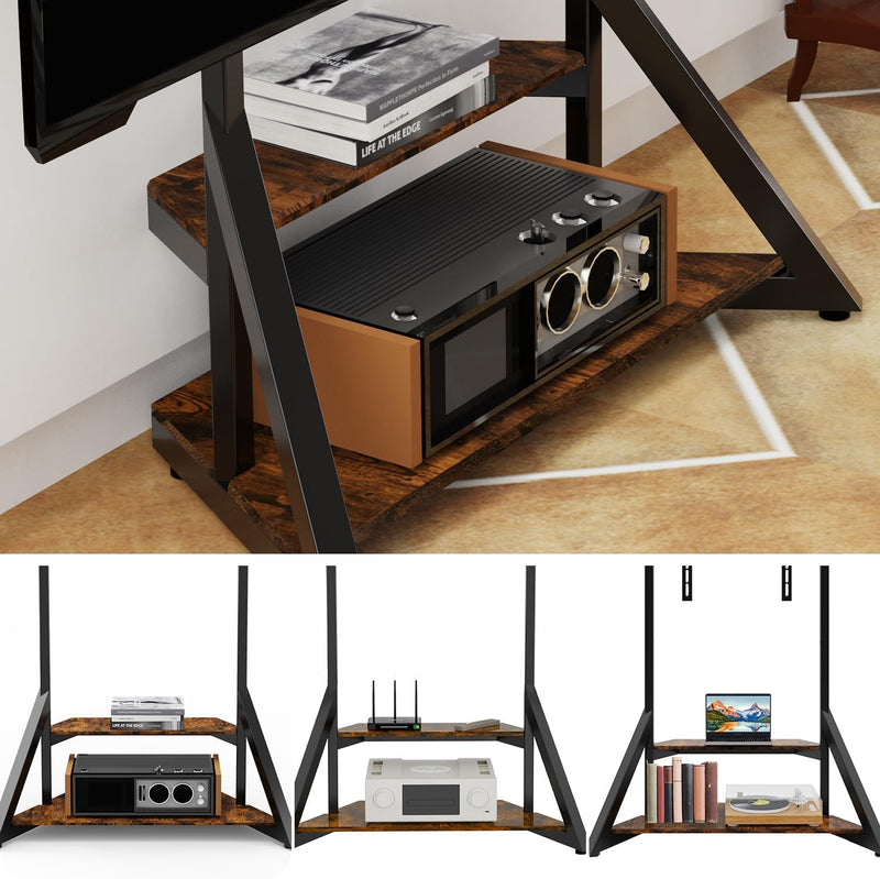 Floor TV Stand with Wheels