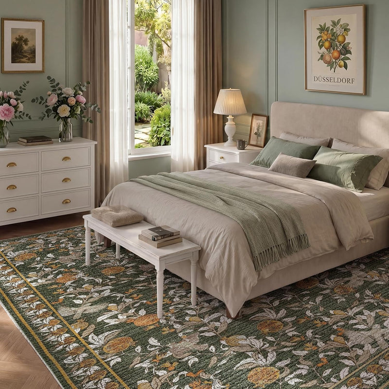 Floral Area Rug