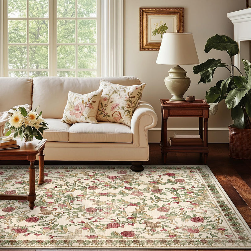 Floral Area Rug
