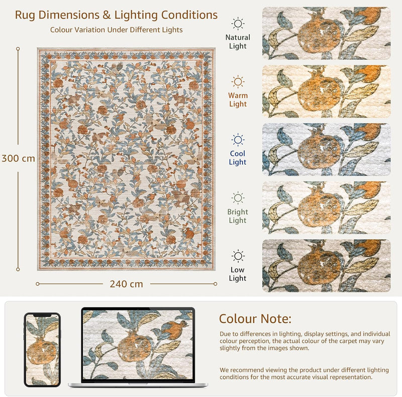 Floral Area Rug