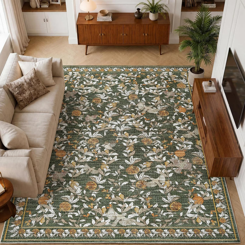 Floral Area Rug
