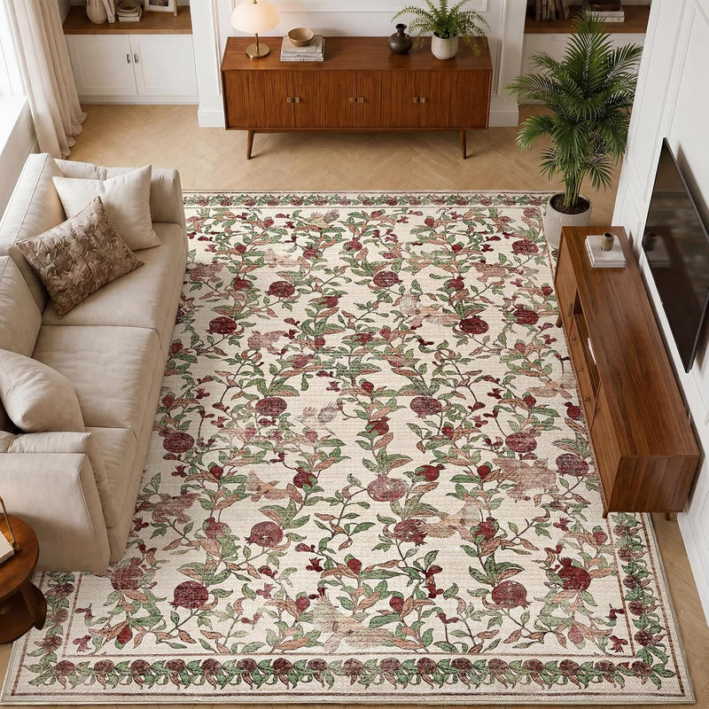 Floral Area Rug