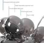 Floral Ceramic Glass Chandelier 5 Light E14 Dimmable