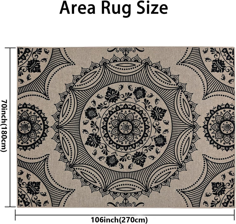 Floral Easy Jute Rug 3'x5'