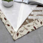 Floral Jacquard Curtains Pencil Pleat Lined Curtain