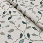 Floral Jacquard Curtains Pencil Pleat Lined Curtain