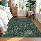 Floral Large Rugs Washable for Living Room