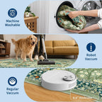 Floral Large Rugs Washable for Living Room