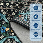 Floral Large Rugs Washable for Living Room