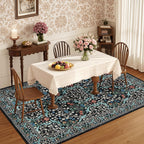 Floral Large Rugs Washable for Living Room