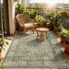 Floral Large Washable Rugs Living Room Lattice