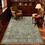 Floral Large Washable Rugs Living Room Lattice