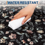 Floral Living Room Rug Washable Low