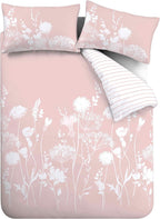 Floral Reversible King Duvet Cover Set with Pillowcases