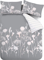 Floral Reversible King Duvet Cover Set with Pillowcases