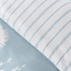 Floral Reversible King Duvet Cover Set with Pillowcases