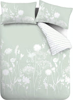 Floral Reversible King Duvet Cover Set with Pillowcases