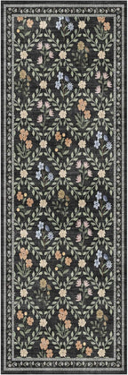 Floral Rugs for Living Room Boho Washable Area