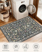 Floral Rugs for Living Room Boho Washable Area
