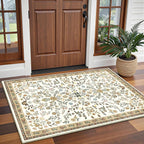 Floral Rugs for Living Room Boho Washable Area