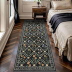 Floral Rugs for Living Room Boho Washable Area