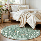 Floral Rugs for Living Room Boho Washable Area