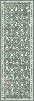 Floral Rugs for Living Room Boho Washable Area