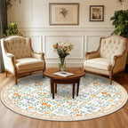 Floral Rugs for Living Room Boho Washable Area